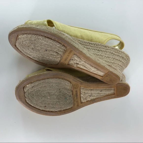 Talbots Wedged Heels yellow size 5.5 (#20) - Picture 8 of 8
